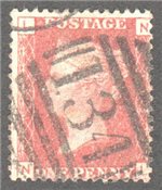 Great Britain Scott 33 Used Plate 102 - NL